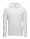 T-shirt à capuche en jersey pour homme POLO RALPH LAUREN (Blanc/Marine, Taille M)