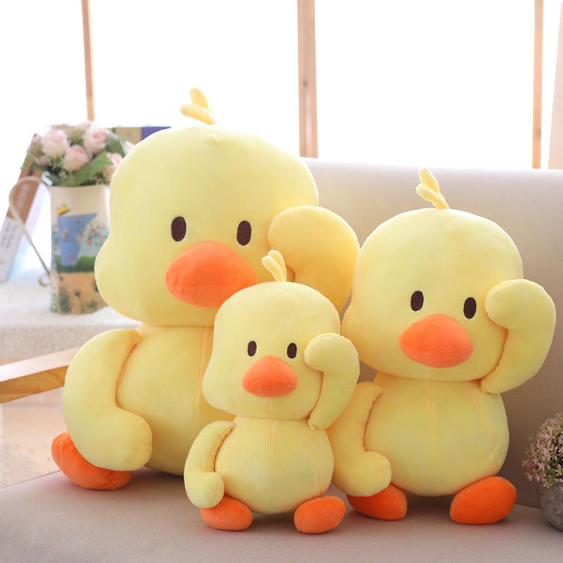Canard en peluche jaune dansant avec expressions