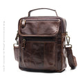 Sac bandoulière pour homme en cuir de vachette pleine fleur