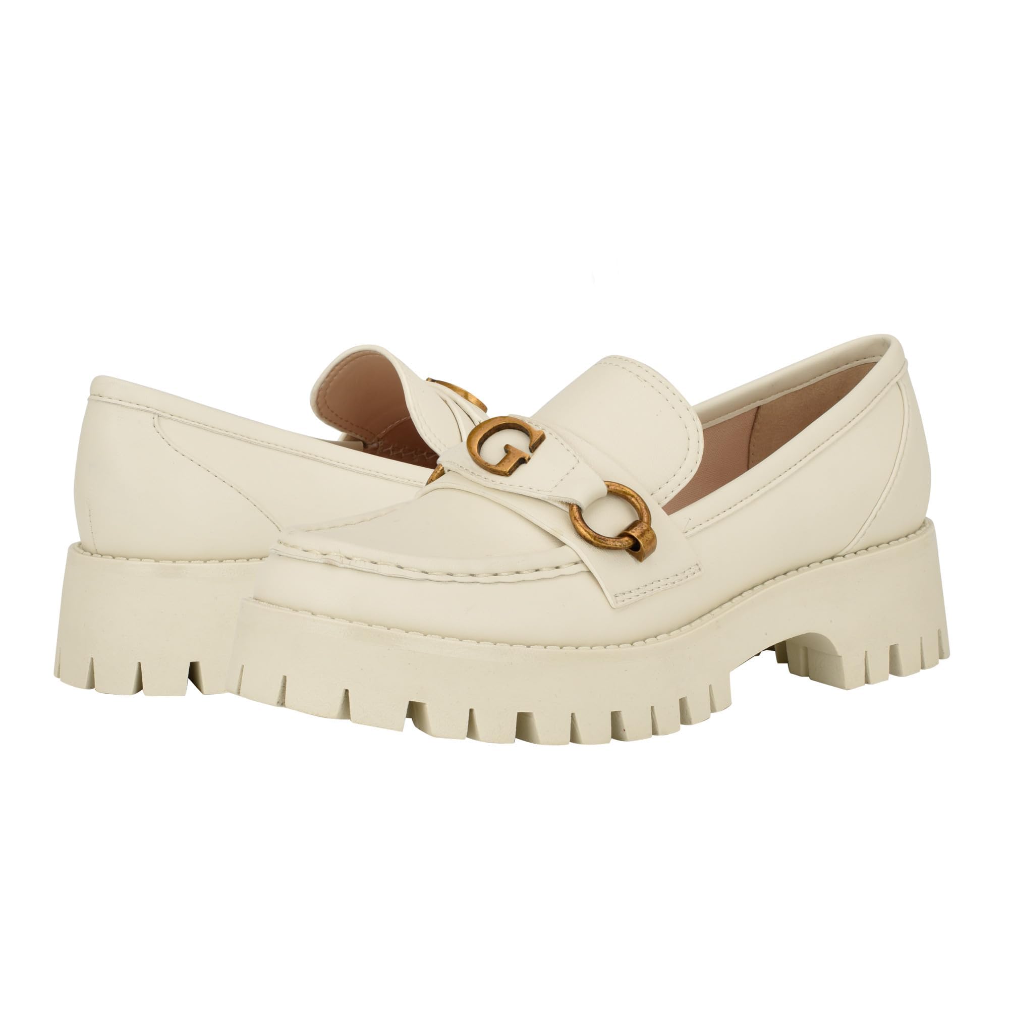 Mocassins Guess Almost Loafer Chic Crème 150 11 pour femmes