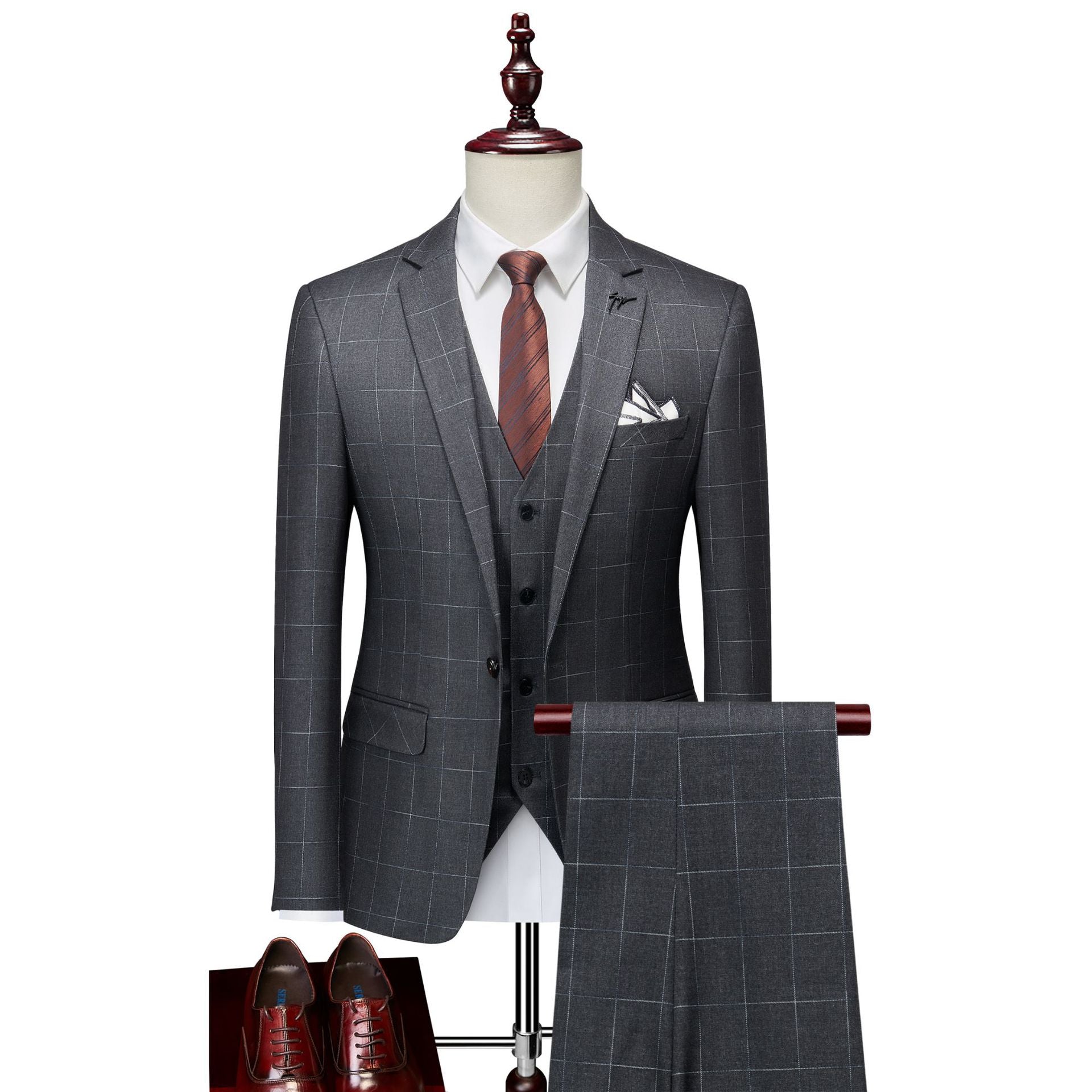 Costume d'affaires pour homme - Ensemble 3 pièces léger et luxueux