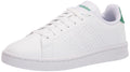 Chaussure de racquetball adidas Advantage pour homme, blanche/blanche/verte, pointure 14