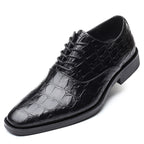 Chaussures décontractées en cuir britannique pour hommes grandes tailles