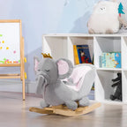 Chaise berçante en bois Bébé Éléphant