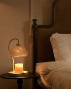 Lampe chauffe-bougie nuage mignonne et unique avec minuterie pour grandes bougies