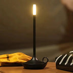Lampe de table LED moderne et minimaliste style vintage à bougie
