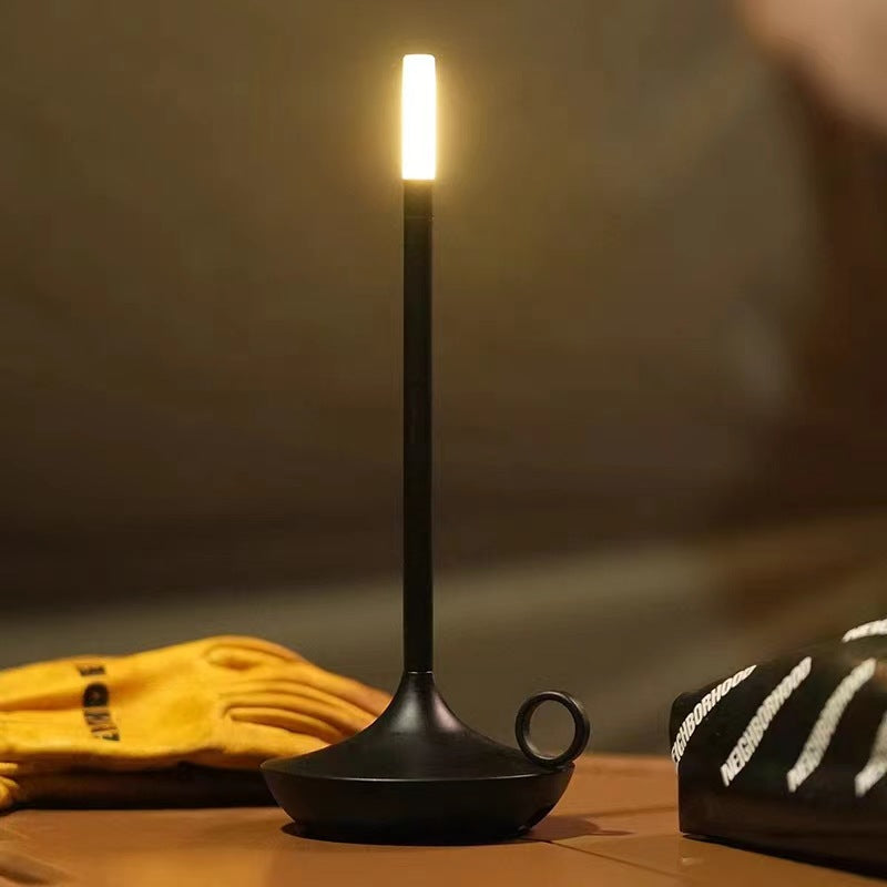 Lampe de table LED moderne et minimaliste style vintage à bougie
