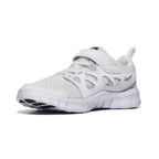 Nike Free Run 2 pour garçon (grand enfant) Blanc/Noir/Gris loup, taille 4 (grand enfant)
