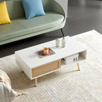 Table basse en rotin de 41,34 pouces