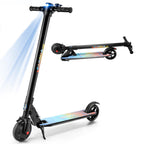 Trottinette électrique Caroma pour adultes, moteur 250 W, autonomie maximale de 25 km/h, pneus 6,5", pliable et portable, avec système de freinage (noire)