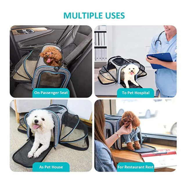 Sac de transport souple et pliable pour chats et chiens