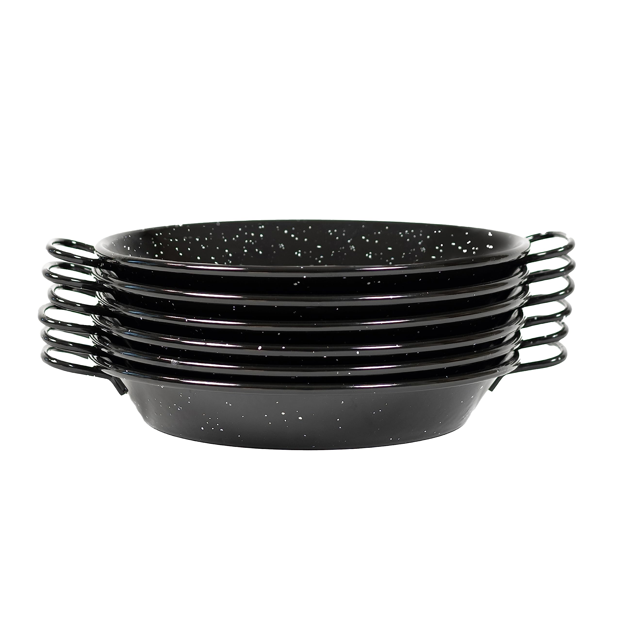 🥘POÊLE À PAELLA ÉMAILLÉE AVEC REVÊTEMENT ANTIROUILLE - Cette poêle à paella émaillée valencienne est fabriquée en acier conçu avec un métal épais et un revêtement en émail, ce qui en fait une poêle durable, robuste, antirouille et attrayante. Idéal pour