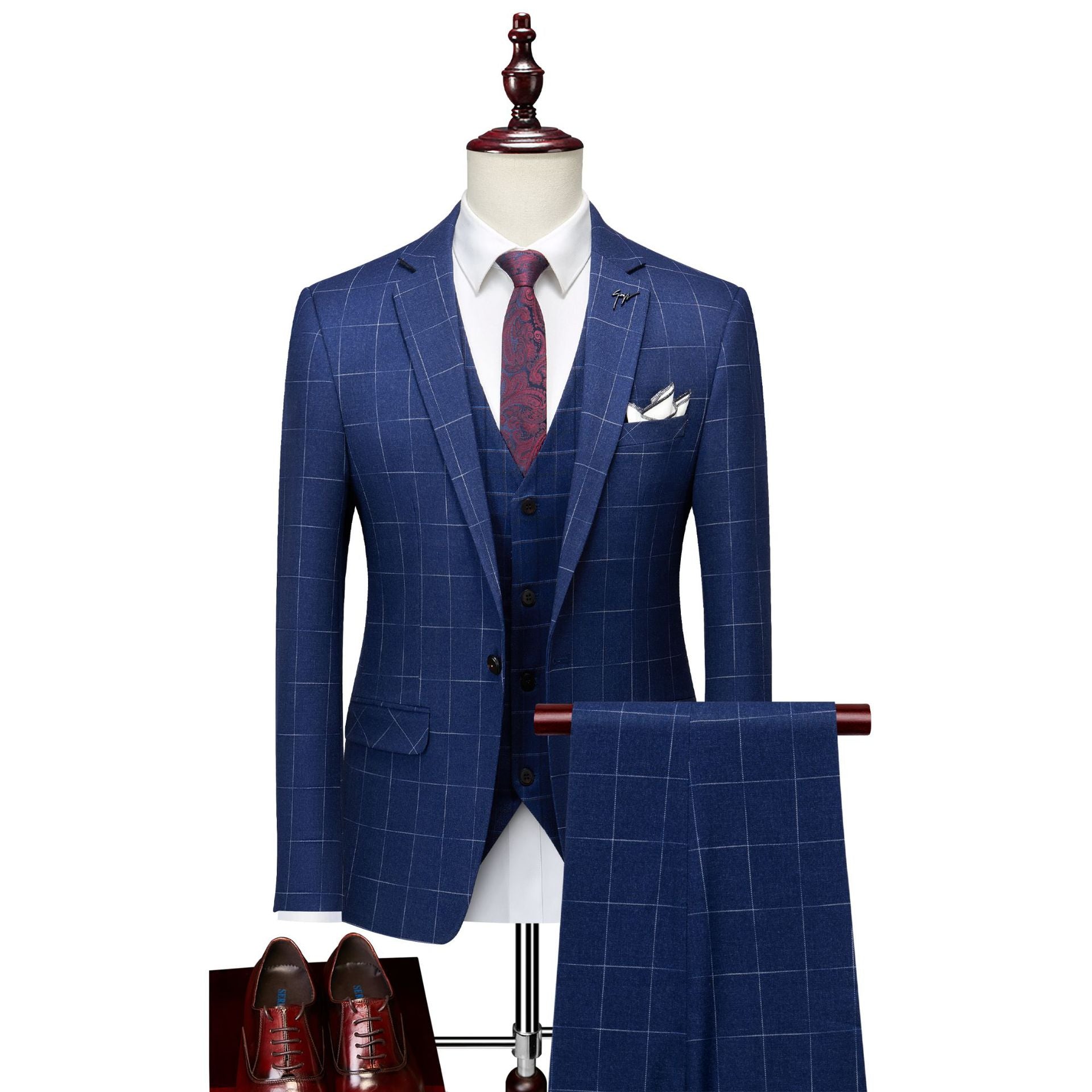 Costume d'affaires pour homme - Ensemble 3 pièces léger et luxueux