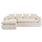 LuneluX_Home – Canapé d'angle 3 places surdimensionné avec méridienne