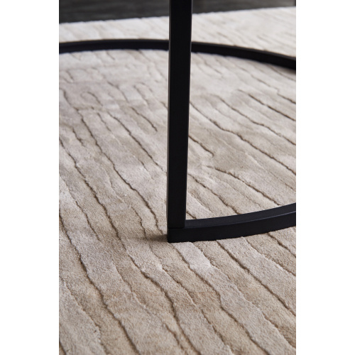 Table basse gigogne moderne avec plateau en marbre