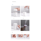 Humidificateur d'air portable et diffuseur d'huiles essentielles pour voiture et maison