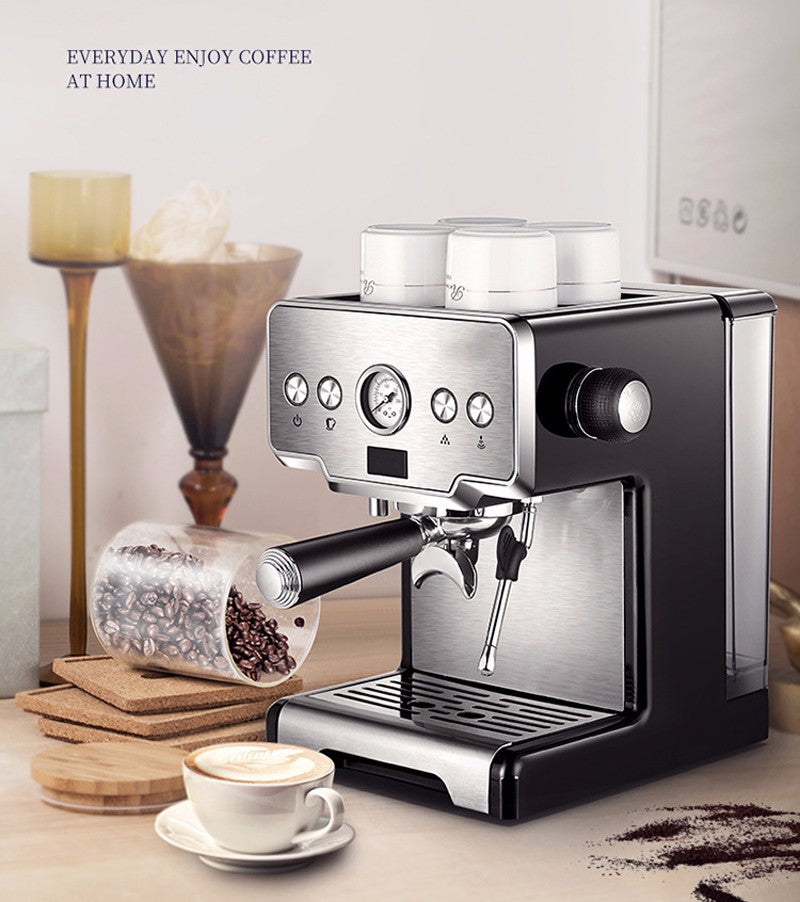 Machine à café expresso italienne en acier inoxydable