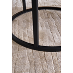 Table basse gigogne moderne avec plateau en marbre