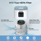 Purificateur d'air 2 en 1 avec diffuseur d'aromathérapie