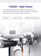 Machine à café expresso italienne en acier inoxydable