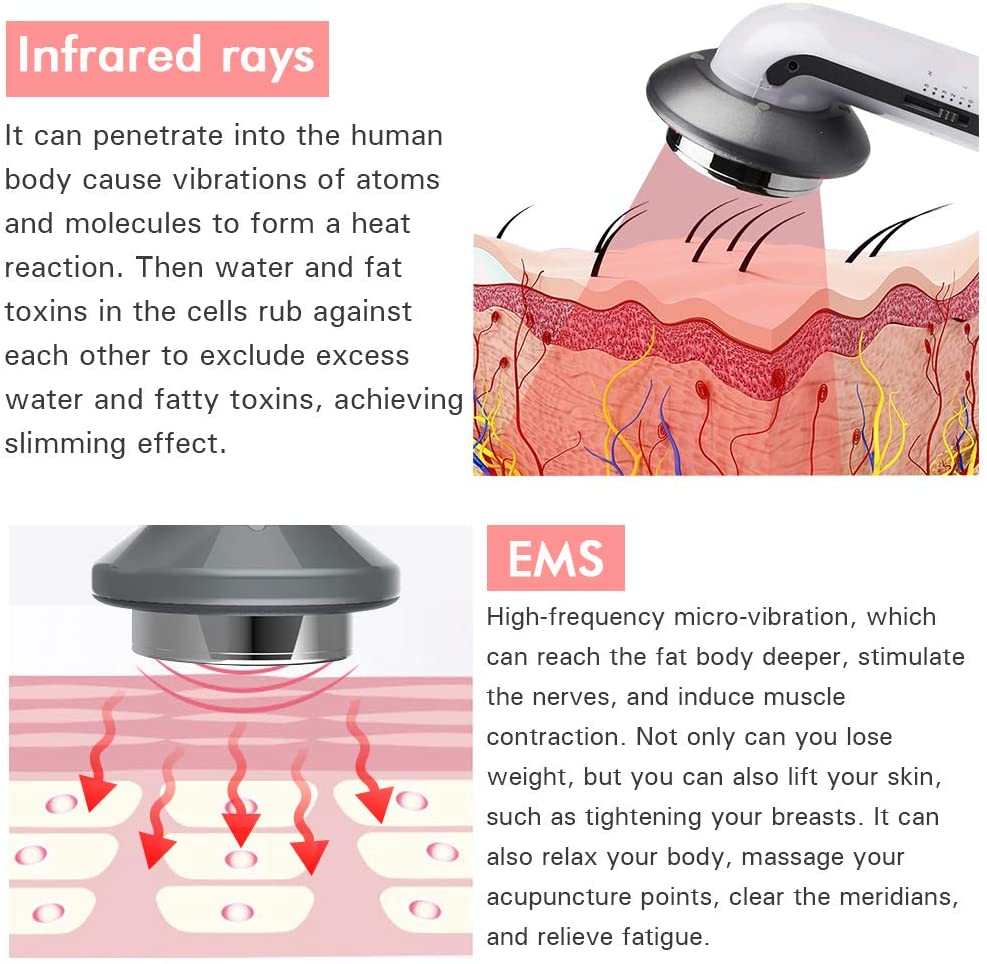 Appareil de massage amincissant par ultrasons pour lifting du visage et du corps