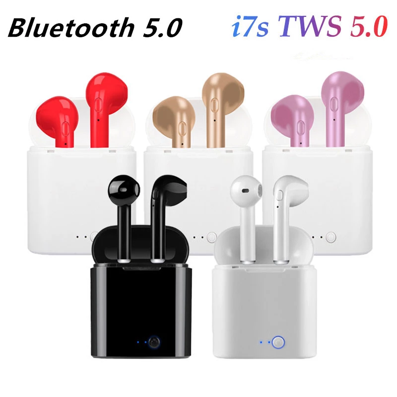 Écouteurs sans fil Bluetooth i7s TWS pour iPhone, Huawei et Samsung