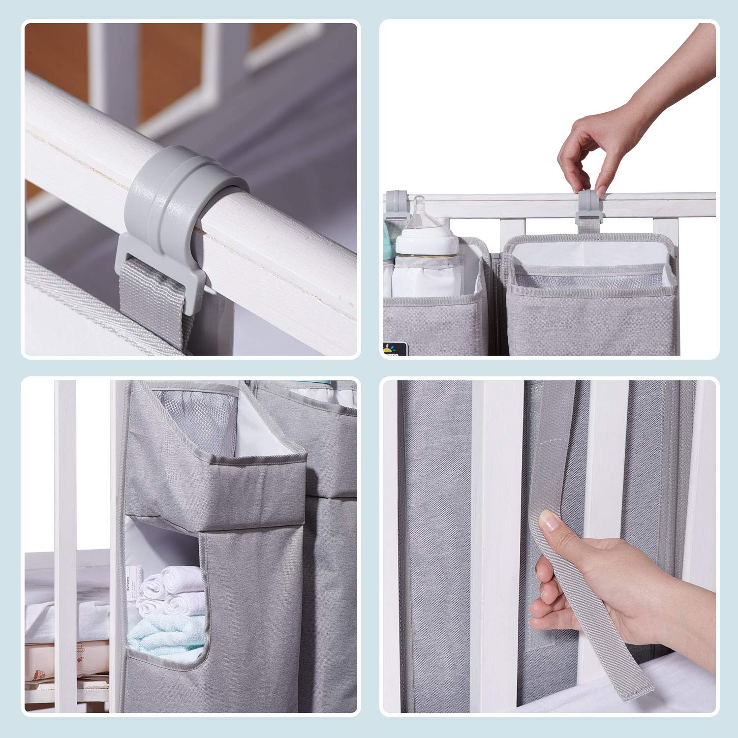 Panier à couches pour bébé avec séparateurs