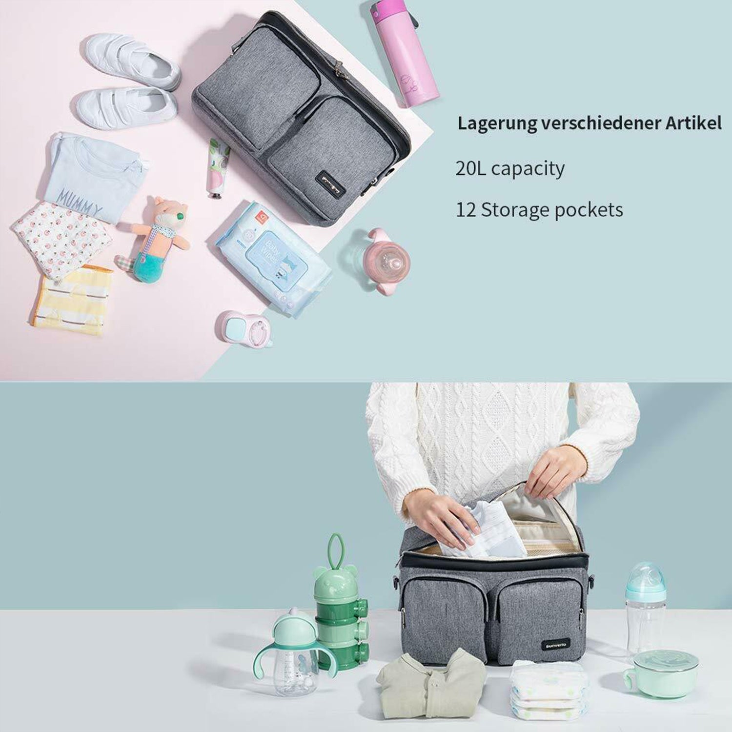 Sac de rangement pour poussette