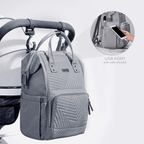 Sac à dos matelassé pour bébé à langer