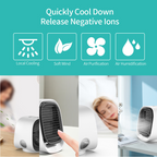 Ventilateur de bureau portable USB, mini climatiseur de bureau