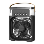 Ventilateur de climatisation 6 pouces avec 3 vitesses, 5 jets et 7 couleurs