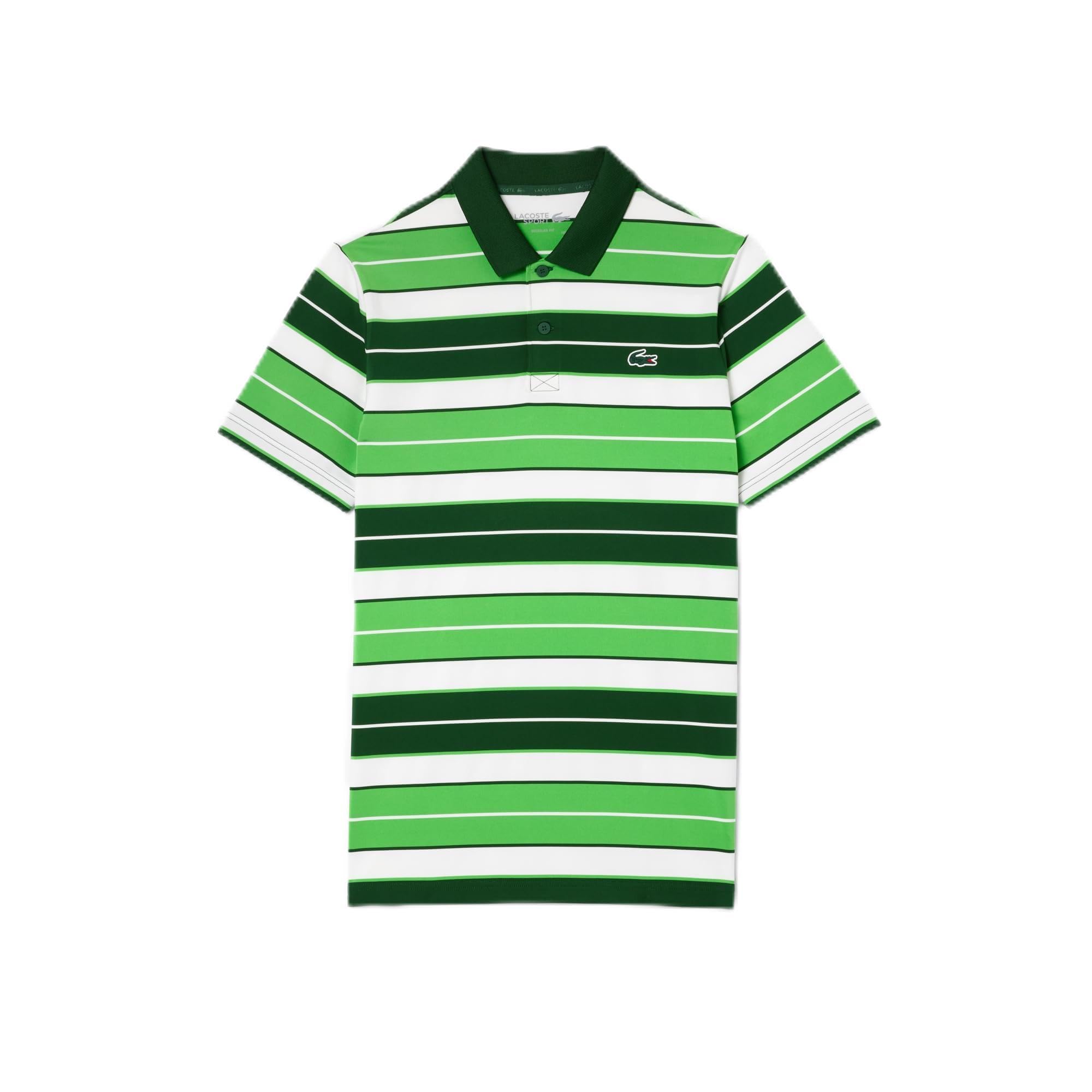 Polo de golf Lacoste pour homme, manches courtes, coupe classique, coloris vert farine, taille S