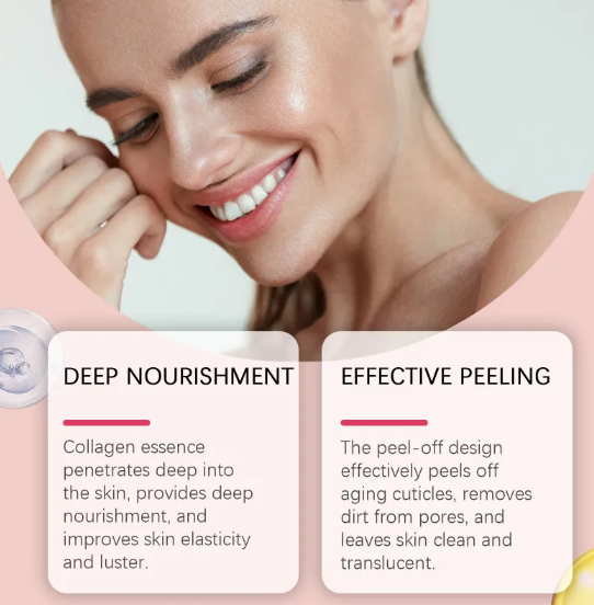 Masque facial au collagène