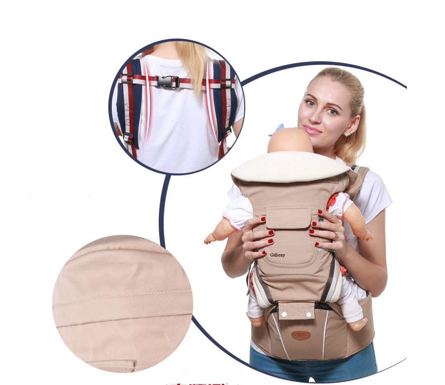 Porte-bébé multifonctionnel respirant et siège de taille