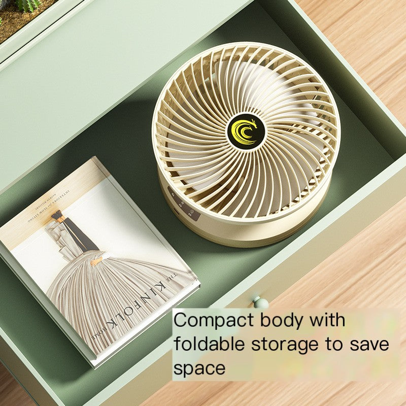 Nouveau ventilateur de bureau pliable rechargeable avec télécommande
