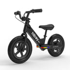 Vélo d'équilibre électrique Hiboy BK1 pour enfants, pneus de 12 pouces, moteur de 150 W (puissance maximale), selle réglable, batterie 21,6 V/2,6 Ah. Convient aux enfants de 3 à 5 ans.