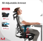Chaise de bureau ergonomique avec repose-pieds