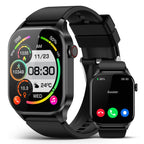 Montre connectée avec oxymètre de pouls infrarouge, écran AMOLED 2,04 pouces, suivi de la fréquence cardiaque, du sommeil et de la pression artérielle, plus de 136 modes sportifs, étanche IP68, compatible Android et iOS.