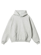 Sweat à capuche oversize Adenorah pour femme, automne, uni, mignon, chaud, en coton, pull à capuche pour couple, gris, taille S