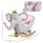 Chaise berçante en bois Bébé Éléphant