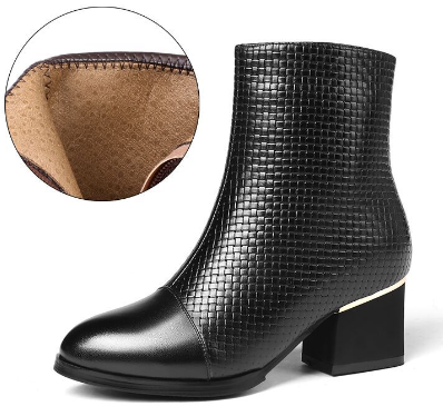 Bottes Martin à talons hauts pour femmes, idéales pour l'automne et l'hiver