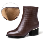 Bottes Martin à talons hauts pour femmes, idéales pour l'automne et l'hiver