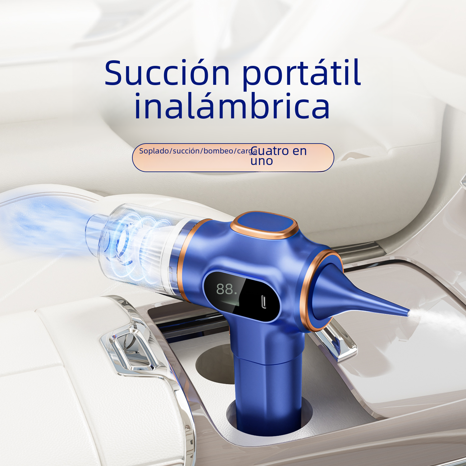 Aspirateur de voiture portable haute puissance rechargeable