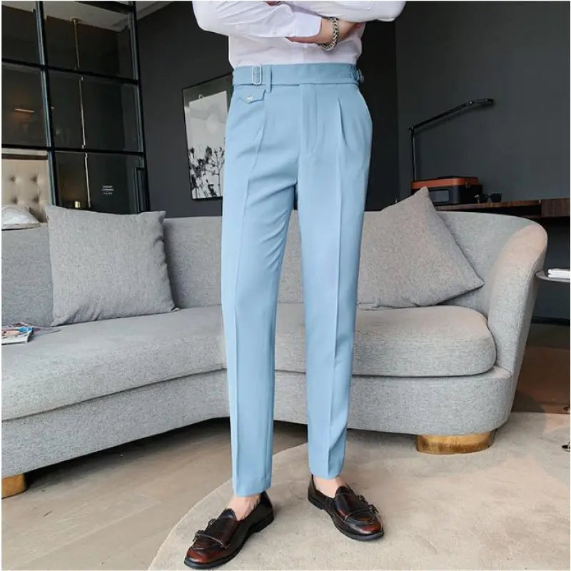 Pantalon slim décontracté chic britannique