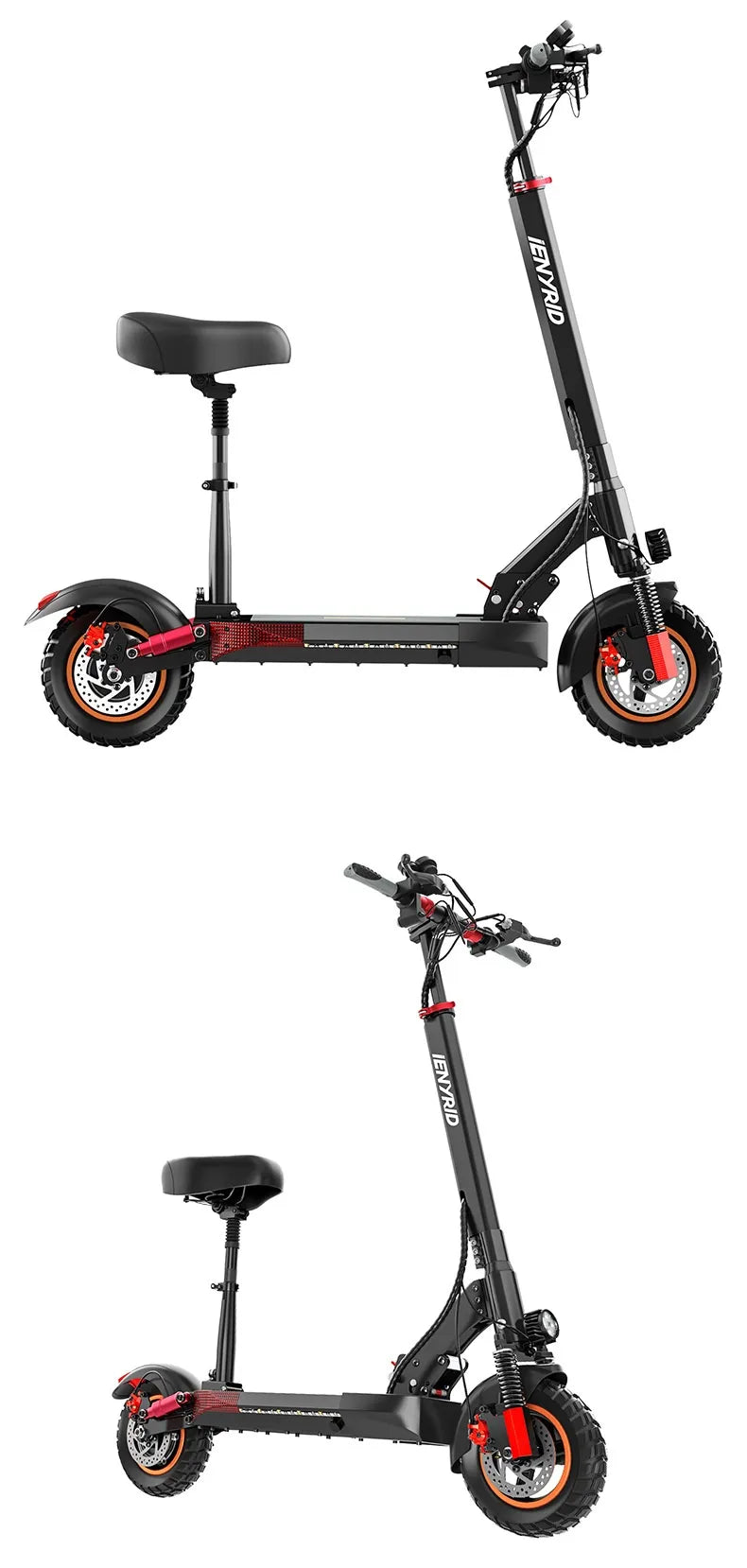 Scooter avec double amortisseurs