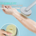 Brosse de bain liquide à long manche pour massage exfoliant