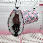 Nid tunnel chaud en peluche ultra douce pour hamster