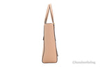 Sac cabas Tory Burch Emerson petit modèle en cuir clair couleur reine-des-prés