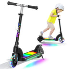 Trottinette électrique ANHAO pour enfants de 6 à 12 ans (principalement de 6 à 10 ans). Trottinette électrique pour enfants avec hauteur réglable et roue lumineuse. Convient aux enfants jusqu'à 50 kg et jusqu'à 10 km/h.
