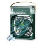 Ventilateur de climatisation 6 pouces avec 3 vitesses, 5 jets et 7 couleurs